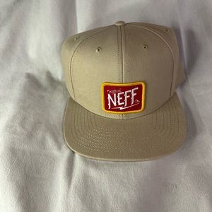MENS NEFF Beige HAT SNAPBACK ADJUSTABLE CAP ONE SIZE